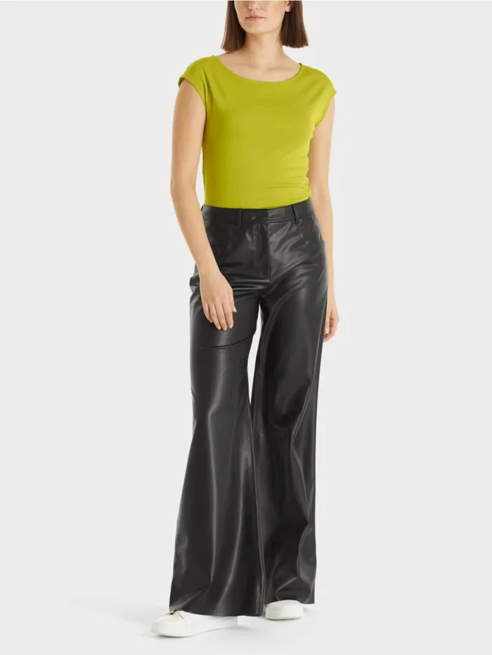 Damen Marc Cain Shirts and Tops Krpernahes TShirt Bright Olive Green