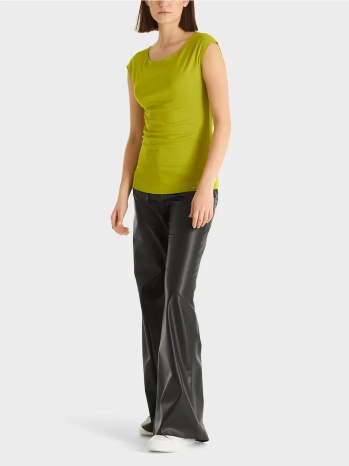Damen Marc Cain Shirts and Tops Krpernahes TShirt Bright Olive Green