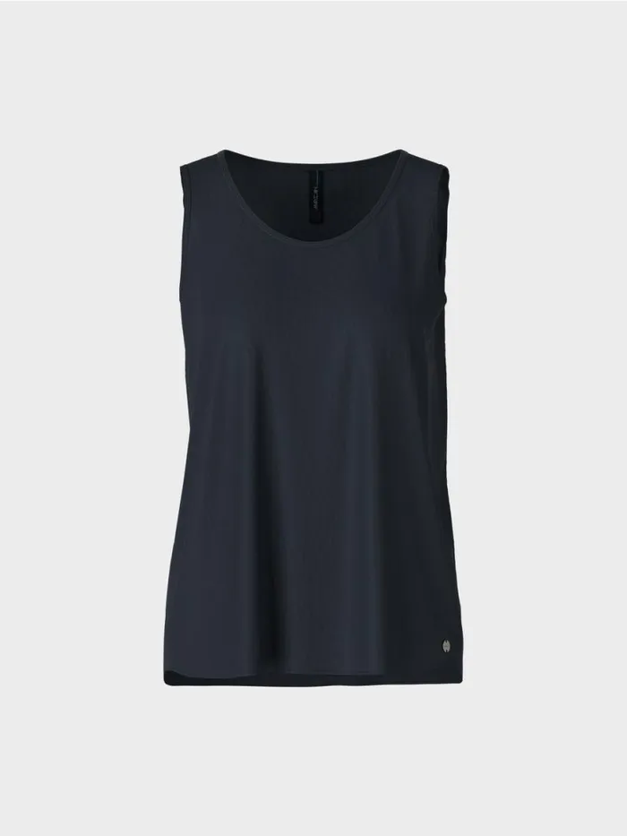 Damen Marc Cain Shirts and Tops Leichtes rmelloses Top Midnight Blue