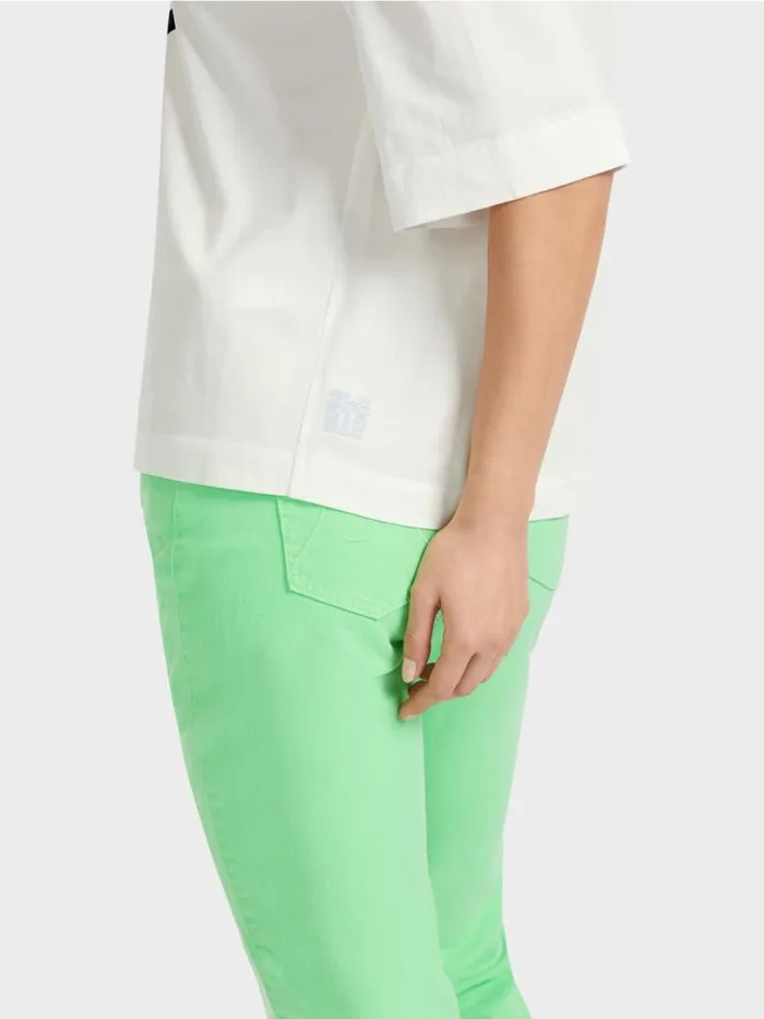 Damen Marc Cain Shirts and Tops TShirt 034Rethink Together034 Offwhite