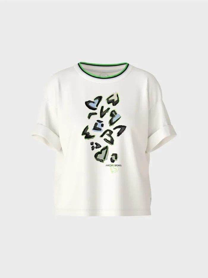 Damen Marc Cain Shirts and Tops TShirt 034Rethink Together034 Offwhite