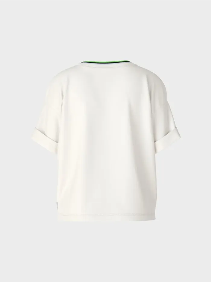Damen Marc Cain Shirts and Tops TShirt 034Rethink Together034 Offwhite
