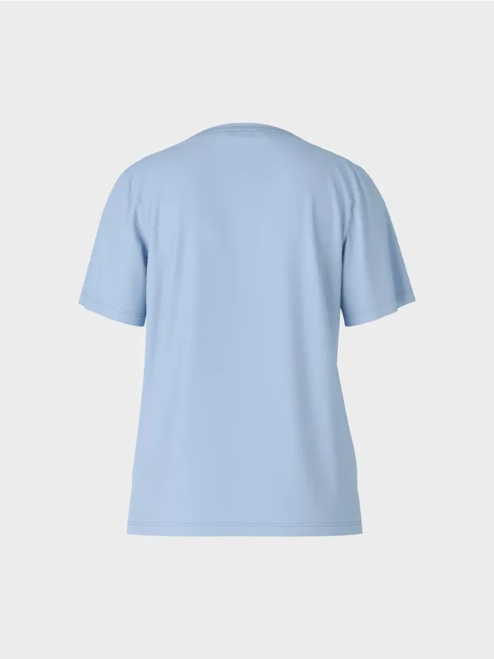 Damen Marc Cain Shirts and Tops TShirt Mit Weitem CrewNeck Dark Summer Sky