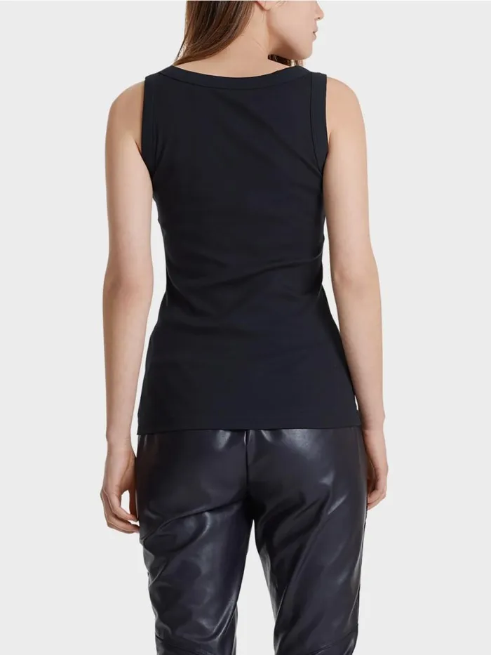 Damen Marc Cain Shirts and Tops Tanktop Aus Feinripp Midnight Blue