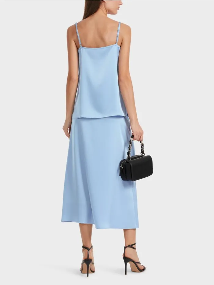 Damen Marc Cain Shirts and Tops Top Mit Schmaler Kette Dark Summer Sky