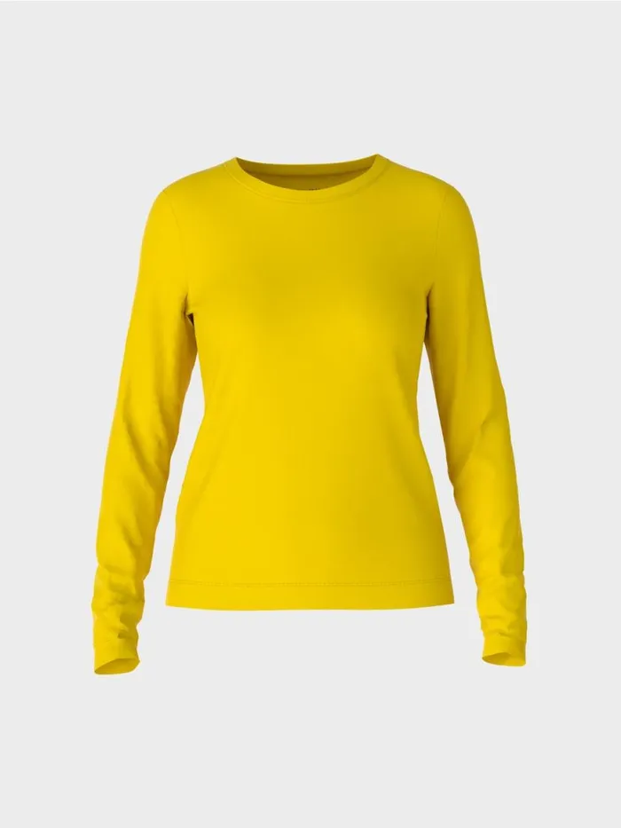 Damen Marc Cain Shirts and Tops Unifarbenes TShirt Corn