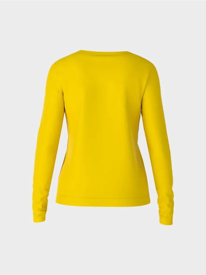 Damen Marc Cain Shirts and Tops Unifarbenes TShirt Corn