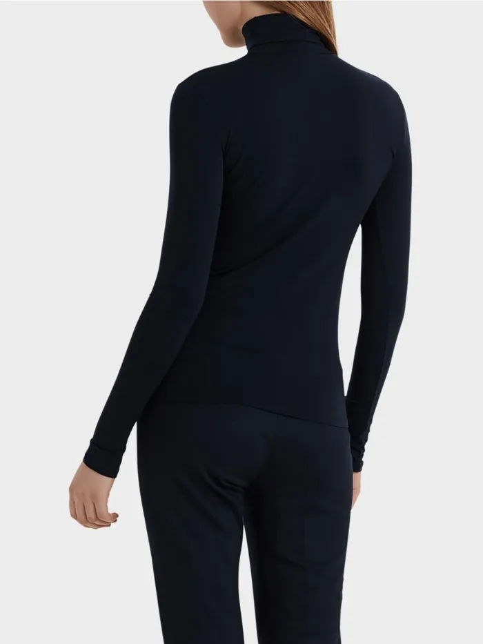 Damen Marc Cain Shirts and Tops Zarter Rollkragenpullover Midnight Blue