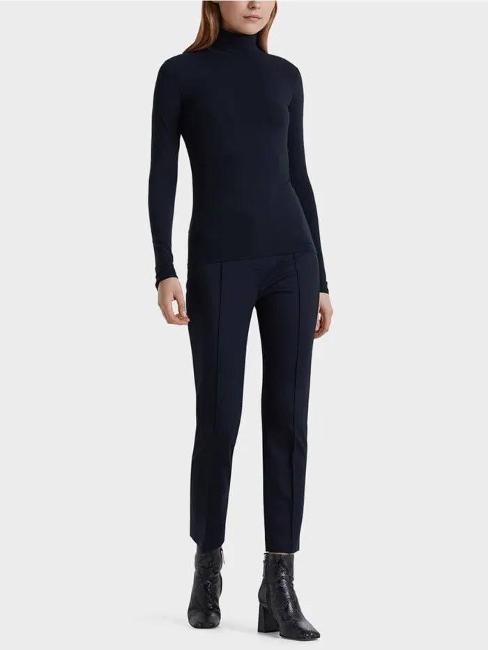 Damen Marc Cain Shirts and Tops Zarter Rollkragenpullover Midnight Blue