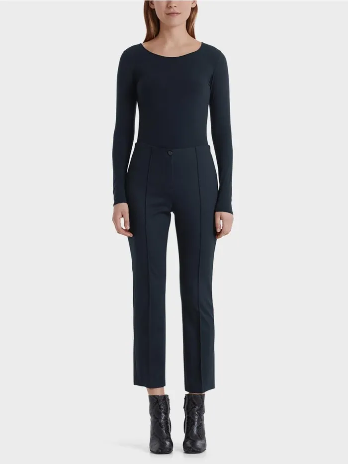 Damen Marc Cain Shirts and Tops Zartes Longsleeve Midnight Blue
