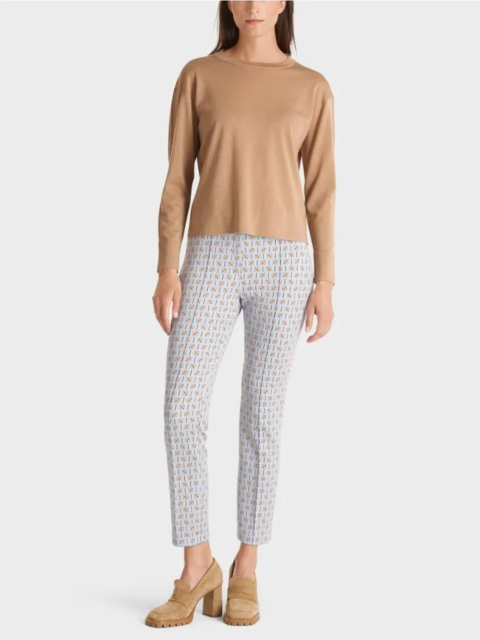 Damen Marc Cain Strick Sweater 034Rethink Together034 Bright Toffee