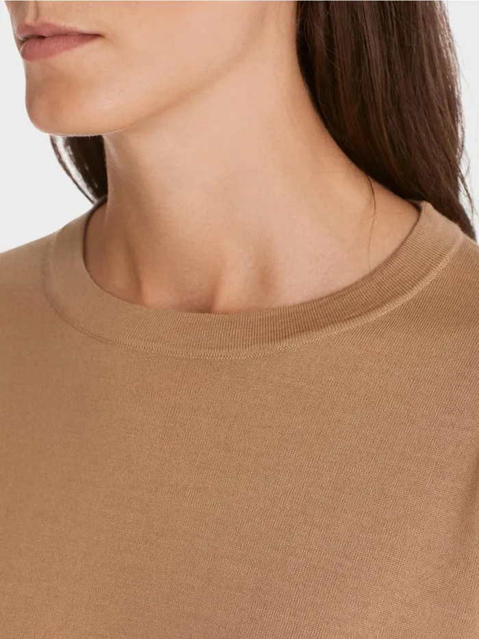 Damen Marc Cain Strick Sweater 034Rethink Together034 Bright Toffee