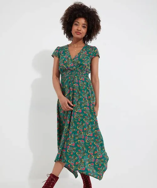 Dresses Iris Dippy Hem Dress Green 8211 Joebrowns Apparel