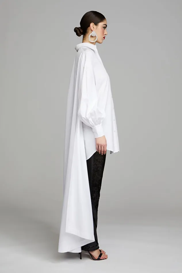 Dresses Women Halston Korina Dress In Poplin White