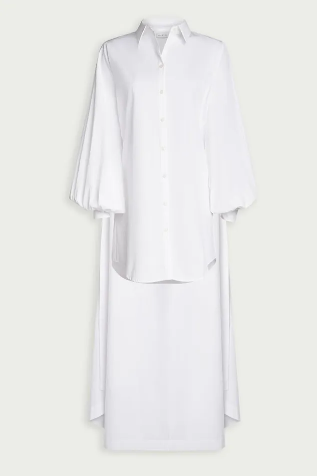 Dresses Women Halston Korina Dress In Poplin White