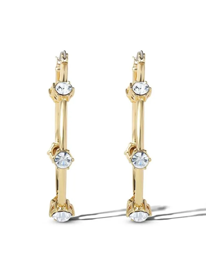 Earrings Accessories Jessica Simpson Large Hoop Crystal Earrings