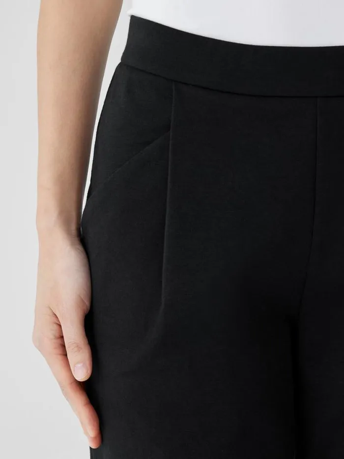 Eileen Fisher Petite Cotton Blend Ponte Carrot Pant Black 8211 Shop