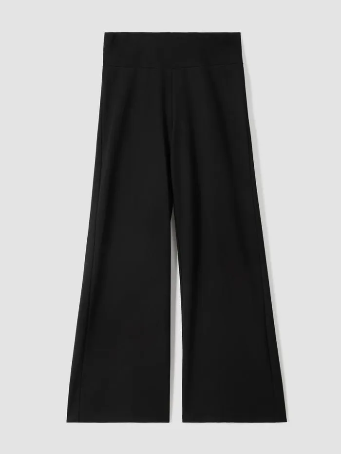 Eileen Fisher Petite Washable Flex Ponte HighWaisted Pant Black 8211 Shop