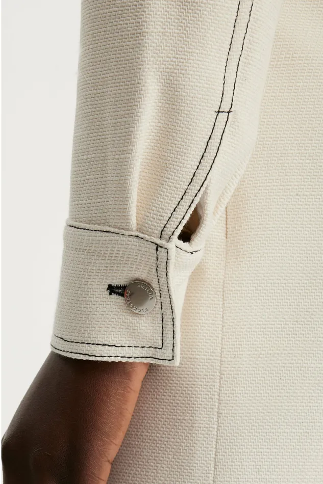 Emilia Wickstead Nics Ivory Denim Jacket Women Jackets And Coats Emilia Wickstead Nics Ivory Denim Jacket Women Jackets And Coats