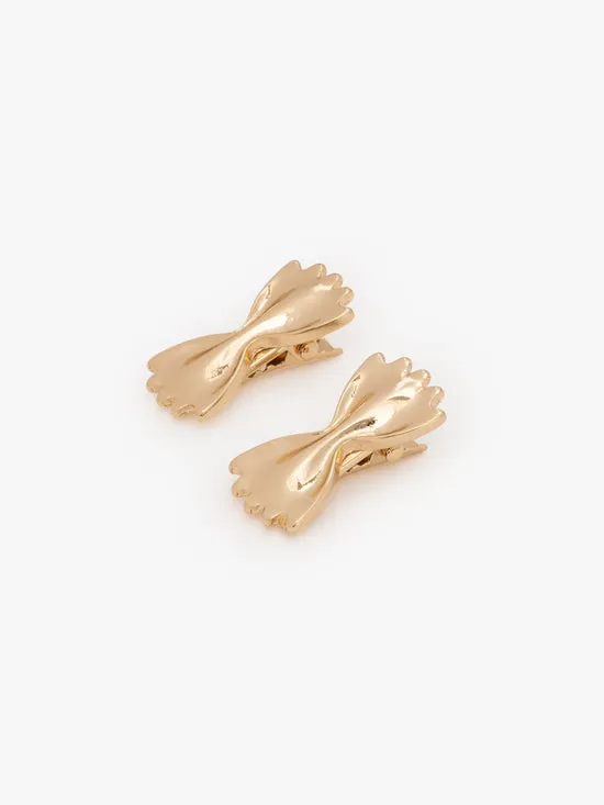 Farfalle Barrette Set Gold Hair Accessories Lisa Says Gah Women