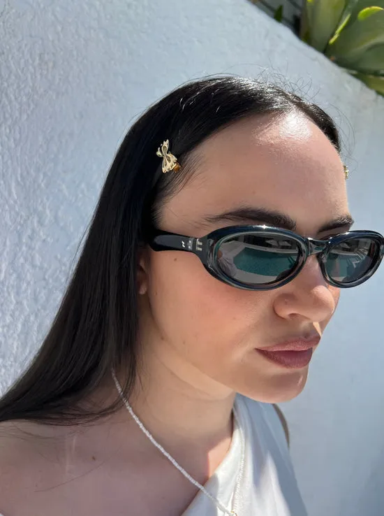 Farfalle Barrette Set Gold Hair Accessories Lisa Says Gah Women