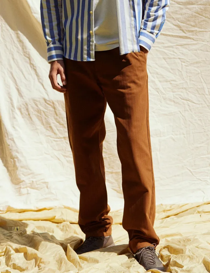 Fort Pants CLAY HERRINGBONE PANTS Rubber 8211 Men