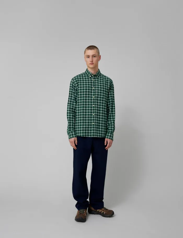 Fort Shirts HORNET FLANNEL SHIRT Greencloud 8211 Men Fort Shirts HORNET FLANNEL SHIRT Greencloud 8211 Men