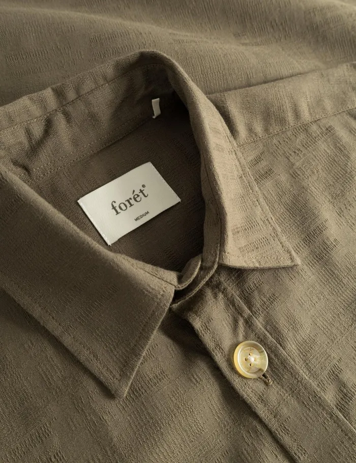 Fort Shirts MAP JACQUARD SHIRT Army 8211 Men