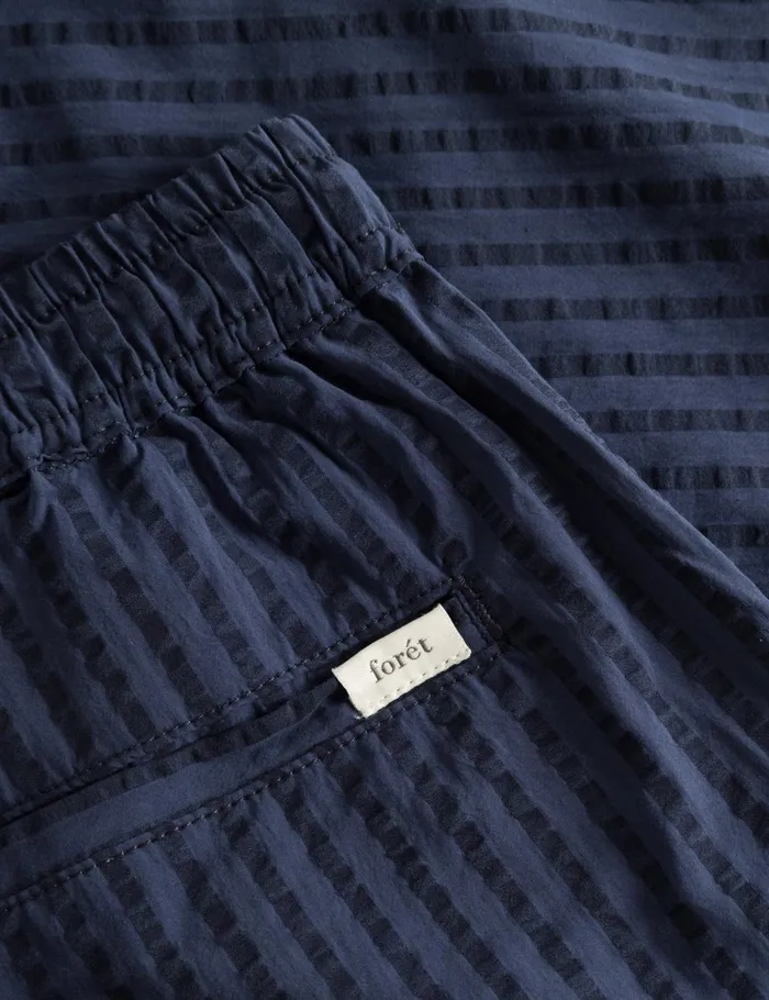Fort Shorts VOLE SEERSUCKER SHORTS Navy 8211 Men