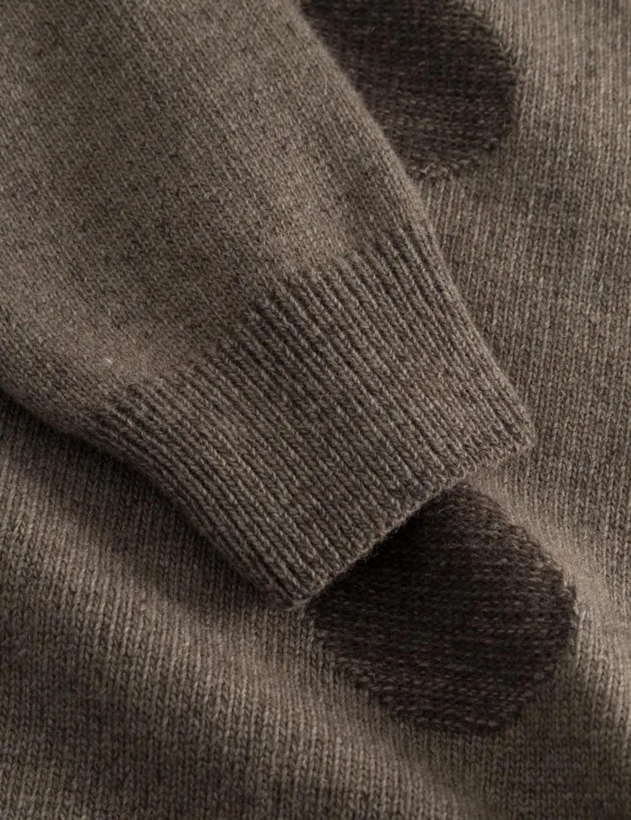 Fort Sweatshirts CIRCLE JACQUARD KNIT Cold Brown 8211 Men Fort Sweatshirts CIRCLE JACQUARD KNIT Cold Brown 8211 Men