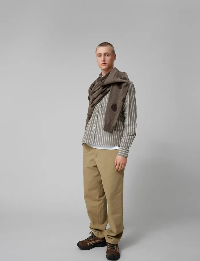 Fort Sweatshirts CIRCLE JACQUARD KNIT Cold Brown 8211 Men Fort Sweatshirts CIRCLE JACQUARD KNIT Cold Brown 8211 Men