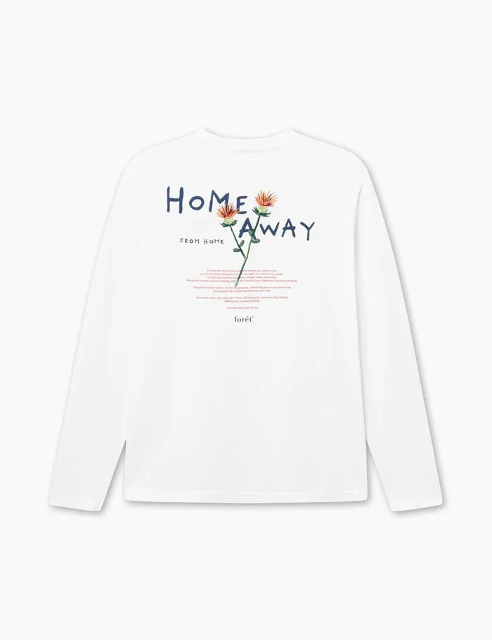 Fort TShirts ABODE EMBROIDERY LONGSLEEVE White 8211 Men