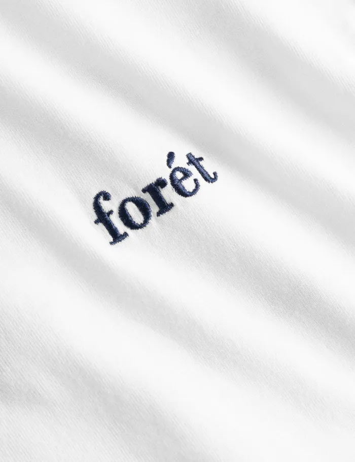 Fort TShirts ABODE EMBROIDERY LONGSLEEVE White 8211 Men