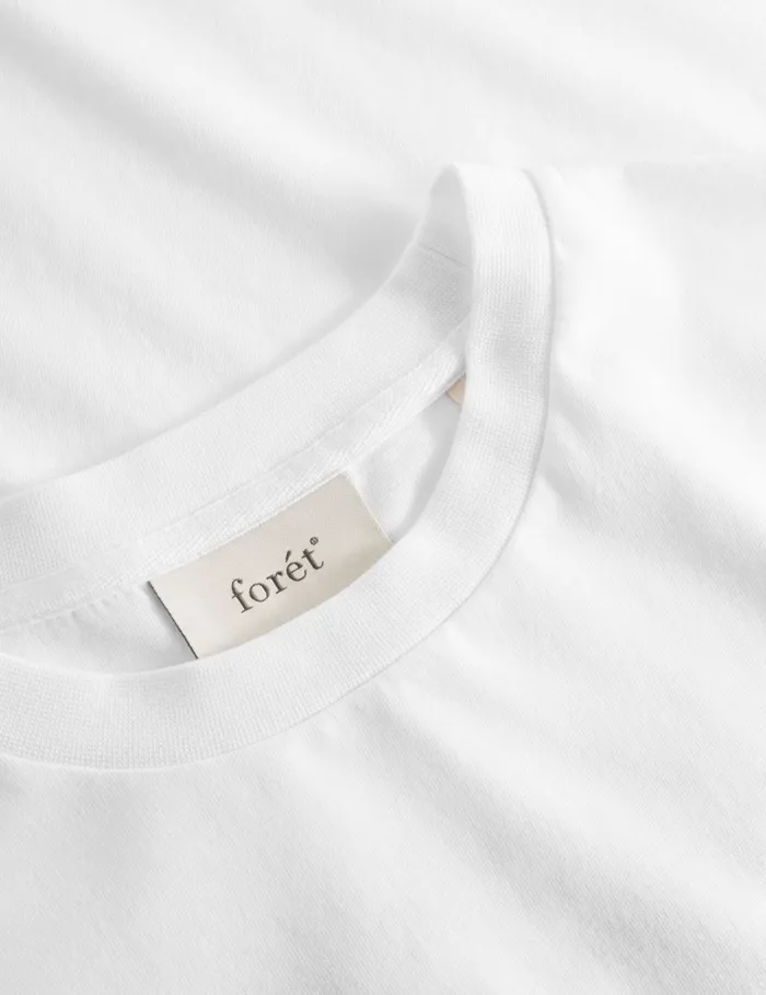 Fort TShirts ABODE EMBROIDERY LONGSLEEVE White 8211 Men