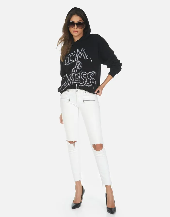 Harmony I039m A Mess Black Women039s Lauren Moshi Hoodies