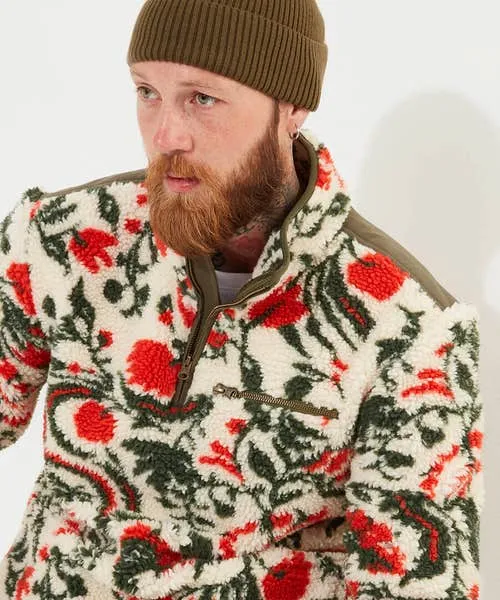 Hoodies and Sweatshirts Fabulous Floral Fleece Cream 8211 Joebrowns Apparel