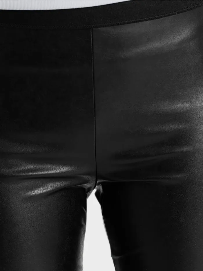 Hosen Damen Marc Cain Leggings Aus Kunstleder Black
