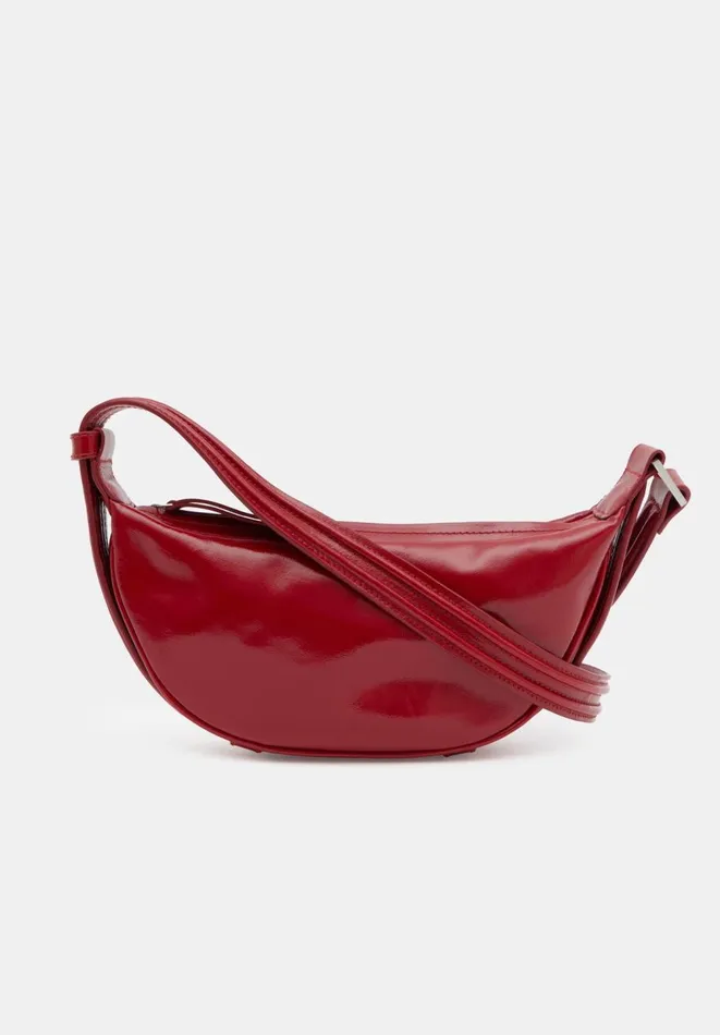 Hush Bags Women Rory Crescent Leather Crossbody Bag Red