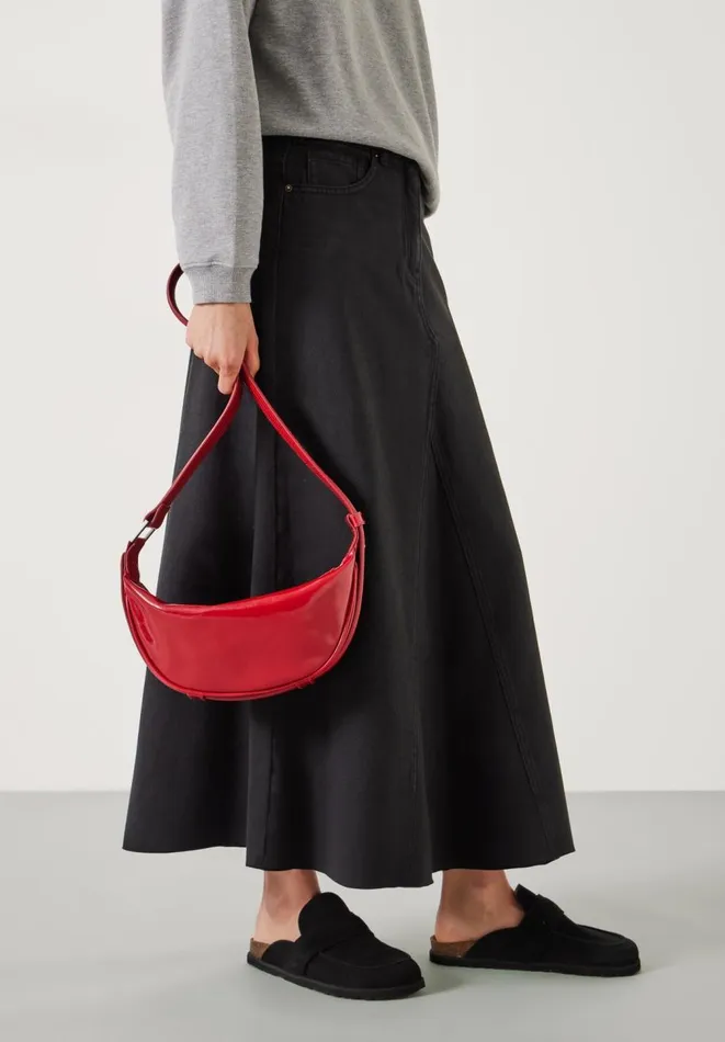 Hush Bags Women Rory Crescent Leather Crossbody Bag Red