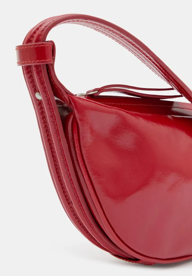 Hush Bags Women Rory Crescent Leather Crossbody Bag Red
