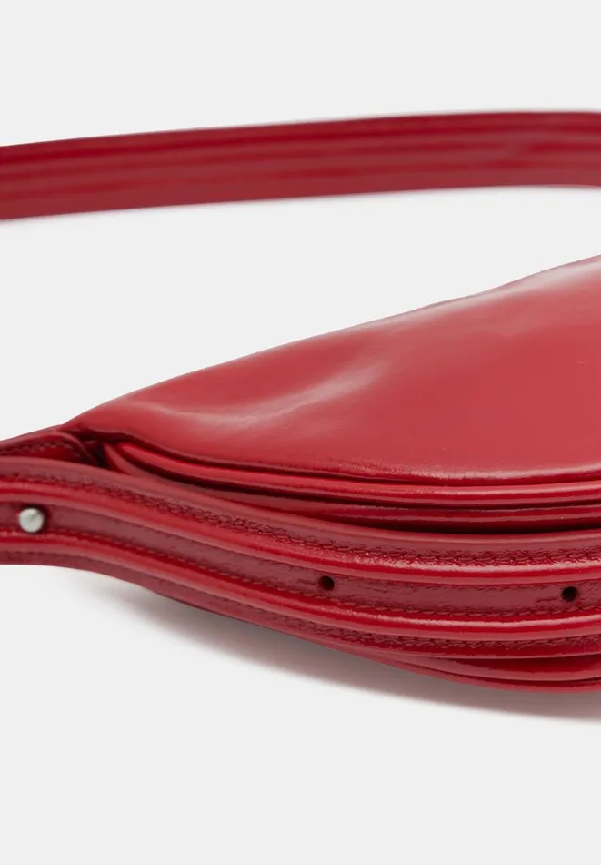 Hush Bags Women Rory Crescent Leather Crossbody Bag Red