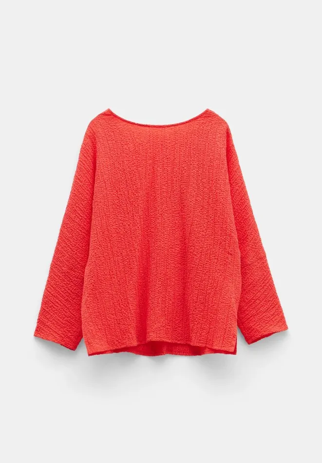 Hush Shirts and Blouses Women Kirra Oversized Textured Blouse Bright Red