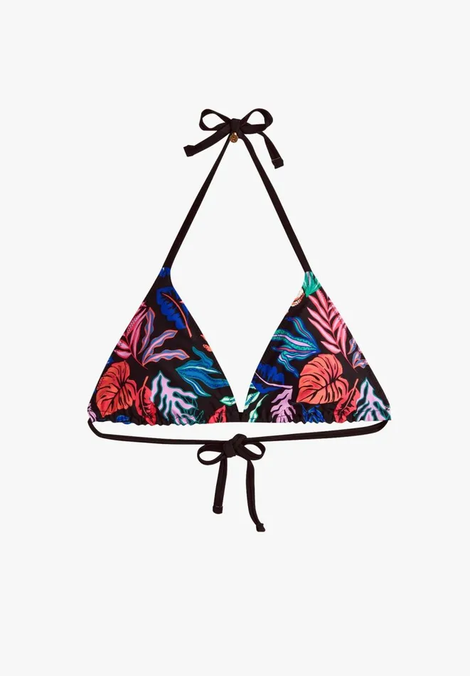 Hush Swimwear and Beachwear Women Triangle Bikini Top Bright Leaves Hush Swimwear and Beachwear Women Triangle Bikini Top Bright Leaves
