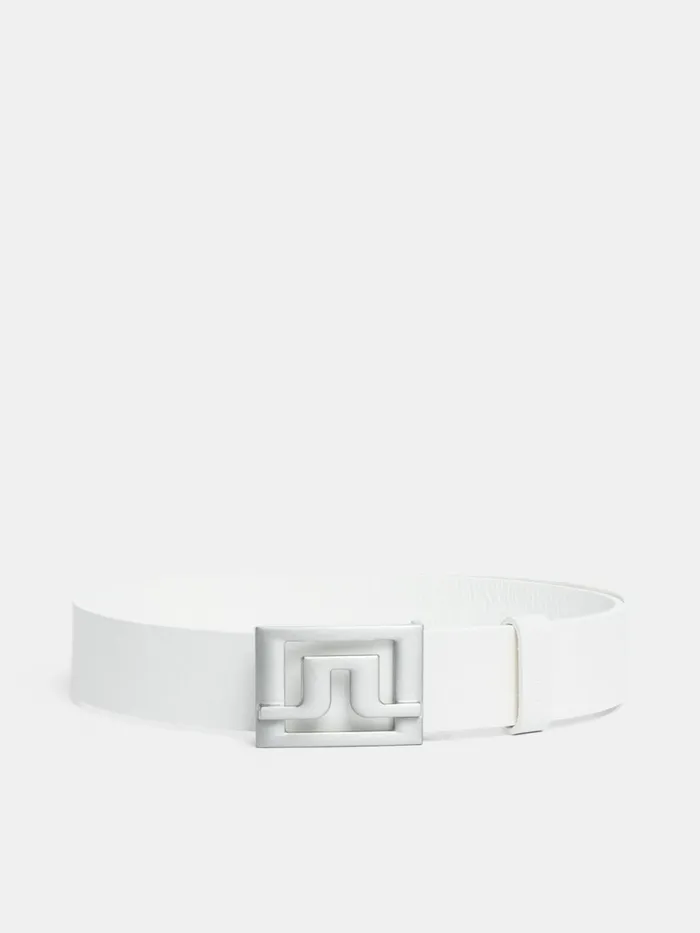 JLindeberg Golf Belts Men Slater 40 White Leather