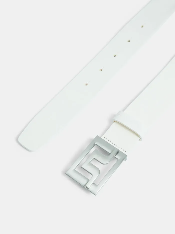 JLindeberg Golf Belts Men Slater 40 White Leather