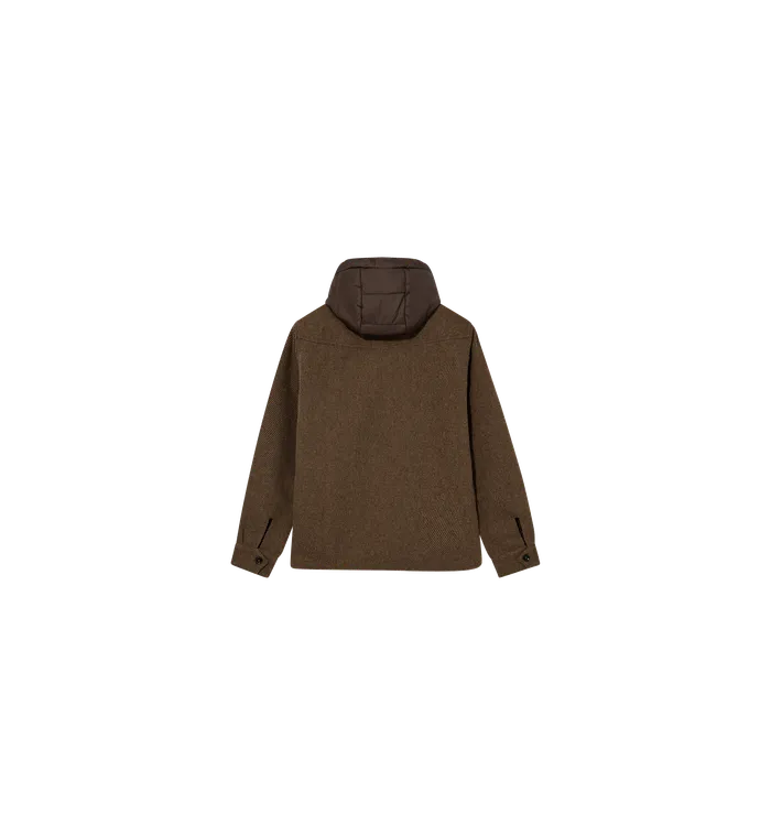 Jackets MOS MOSH Men MMGCompton Twill Hood Jacket Brown Latte Jackets MOS MOSH Men MMGCompton Twill Hood Jacket Brown Latte
