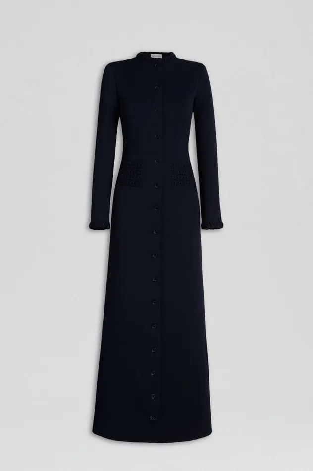 Jackets Women CREPE KNIT DAISY COAT NAVY Scanlan Theodore Jackets Women CREPE KNIT DAISY COAT NAVY Scanlan Theodore