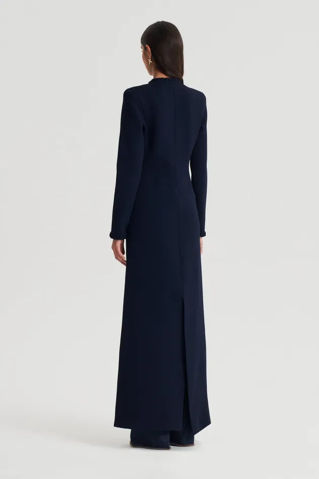 Jackets Women CREPE KNIT DAISY COAT NAVY Scanlan Theodore Jackets Women CREPE KNIT DAISY COAT NAVY Scanlan Theodore