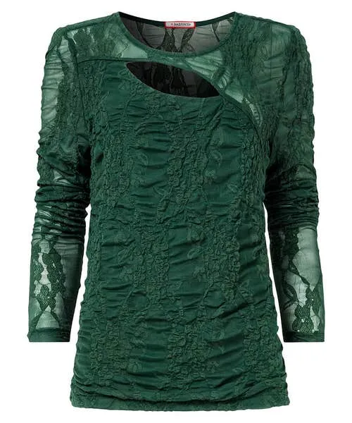 Joebrowns Fabulous Cut Out Detail Top Forest Green Apparel Tops Tunics and Blouses Joebrowns Fabulous Cut Out Detail Top Forest Green Apparel Tops Tunics and Blouses