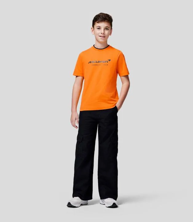 Junior Castore Junior McLaren 2024 Core Essentials TShirt 8211 PAPAYA